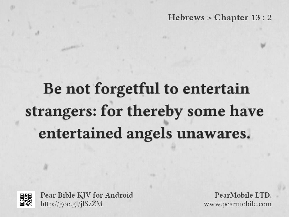 Hebrews, Chapter 13:2